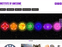 Tablet Screenshot of instituteofawesome.org